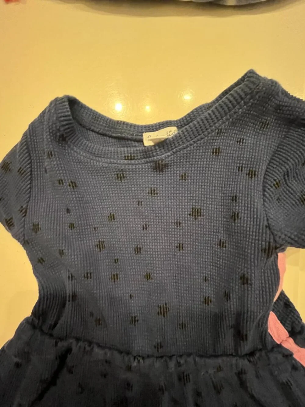 Splendid Navy Dress with a Pink Stripe Girls Size 4